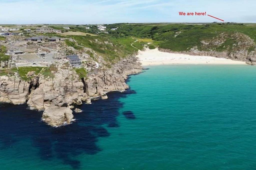 Porthcurno Barns, The Cart Lodge - Cosy Cottage, Walk To Porthcurno Beach, Pedn Vouder & Minack Theatre Penzance Exterior foto